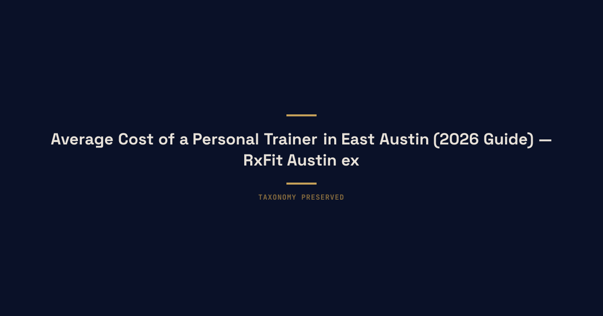 Hero illustration for average-cost-personal-trainer-east-austin in Austin, TX
