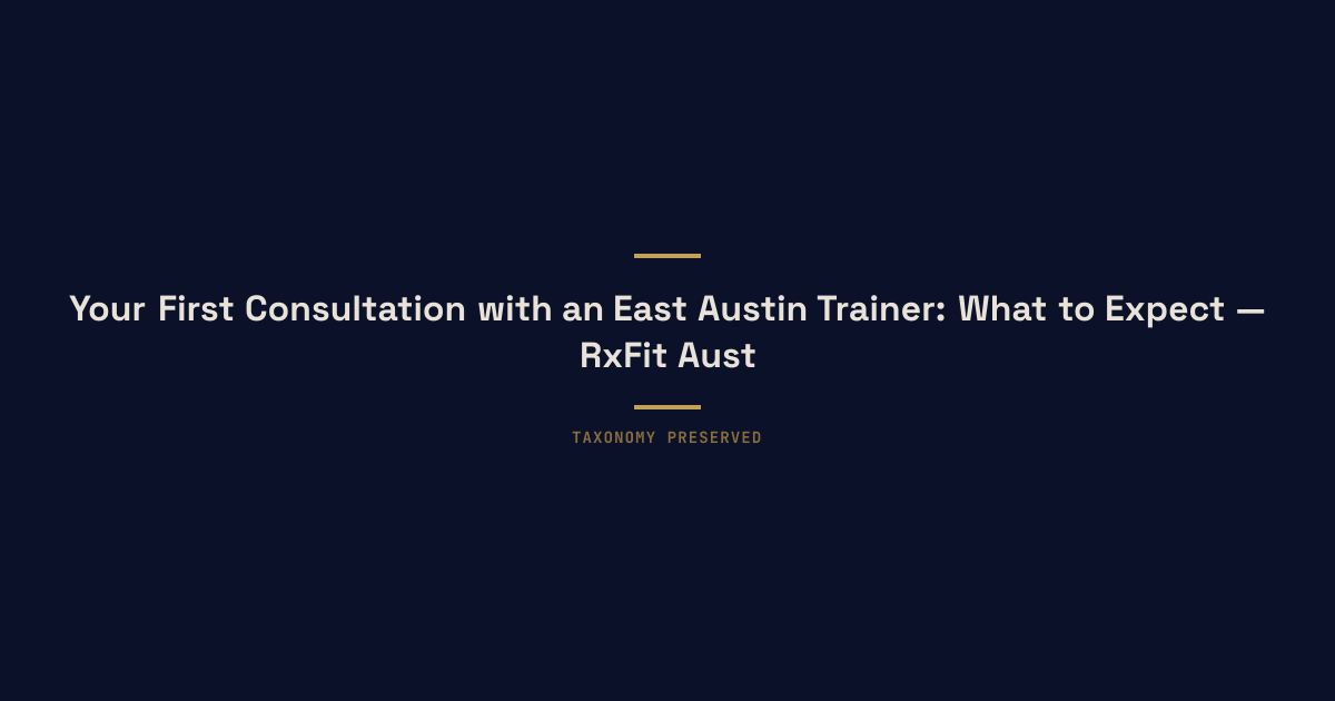 Hero illustration for first-consultation-east-austin-trainer in Austin, TX