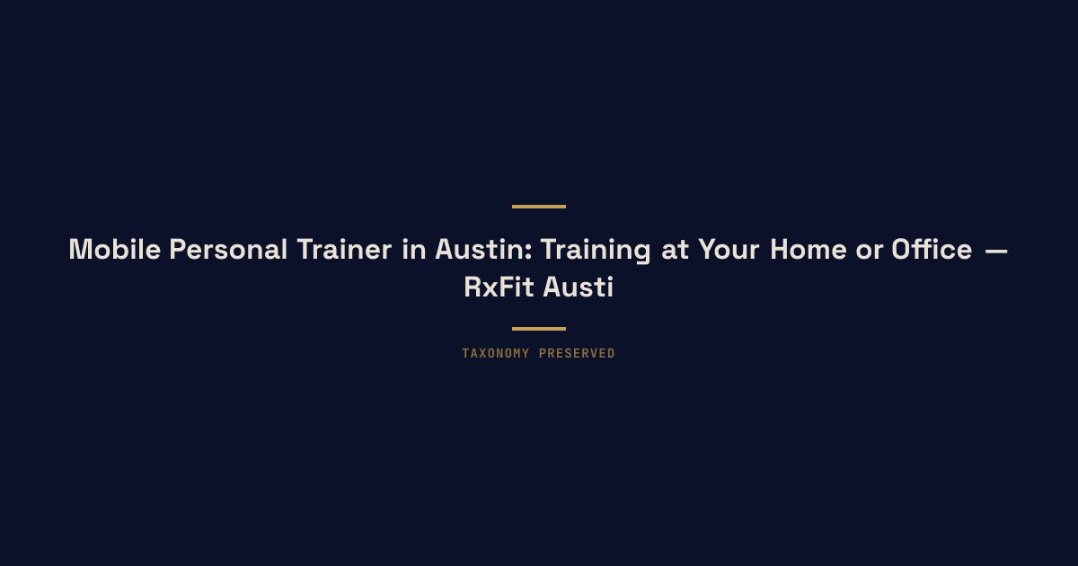 Hero illustration for mobile-personal-trainer-austin-home-office in Austin, TX